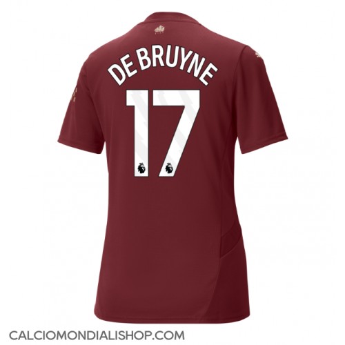 Maglie da calcio Manchester City Kevin De Bruyne #17 Terza Maglia Femminile 2024-25 Manica Corta